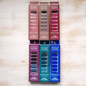 Bundle-6 boxes of Dashing Diva GLOSS Ultra Shine Gel Color Strips (Fall colors)